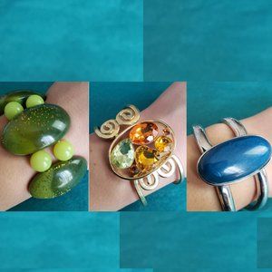 2/10$ Lot of 3 costume bracelet
